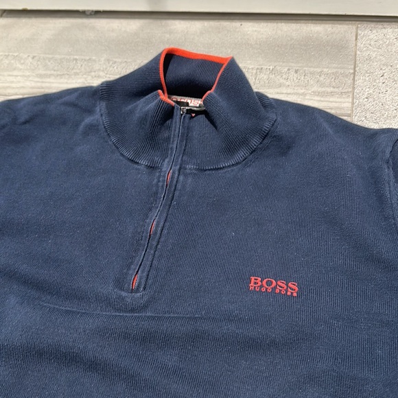 Men’s Hugo Boss Half Zip Sweater - Picture 2 of 6